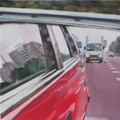 Carview 4, acryl op linnen, 60x60 cm, 2006