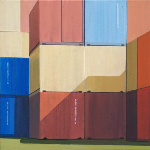 Colors of trade 42, acryl op linnen, 50 x 50 cm, 2020