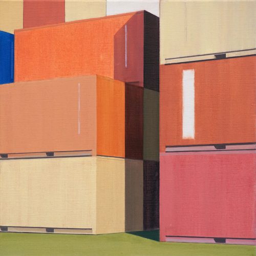 Colors of trade 43, acryl op linnen, 50 x 50 cm, 2020