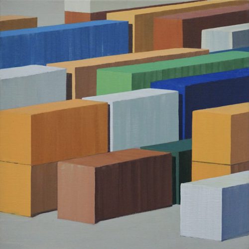 Colors of trade 52, acryl op linnen, 50 x 50 cm, 2022