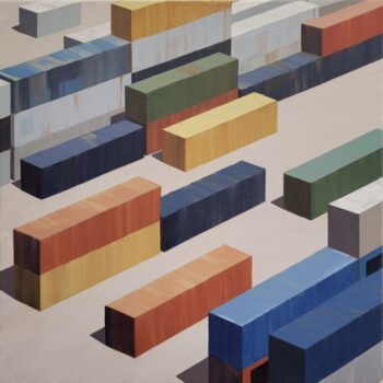Colors of trade 59, acryl op linnen, 50x 50 cm, 2023